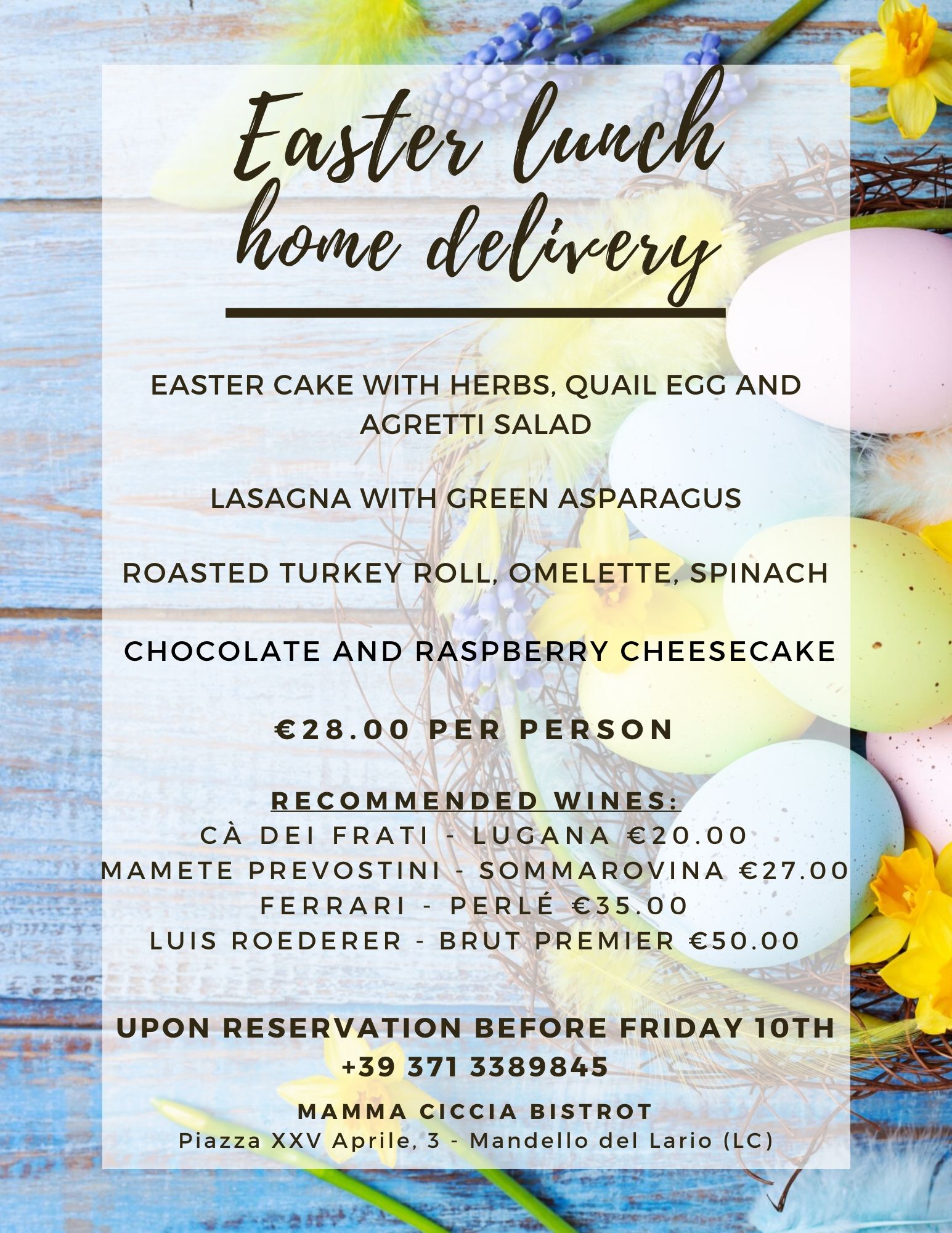 Easter lunch DELIVERY: Immagine 1